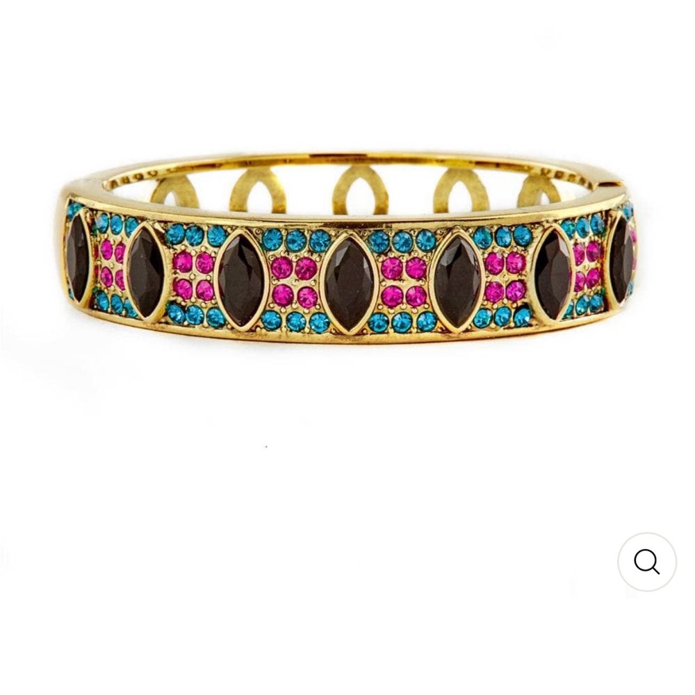 Heidi Daus Multicolor Hinged Stone Bracelet